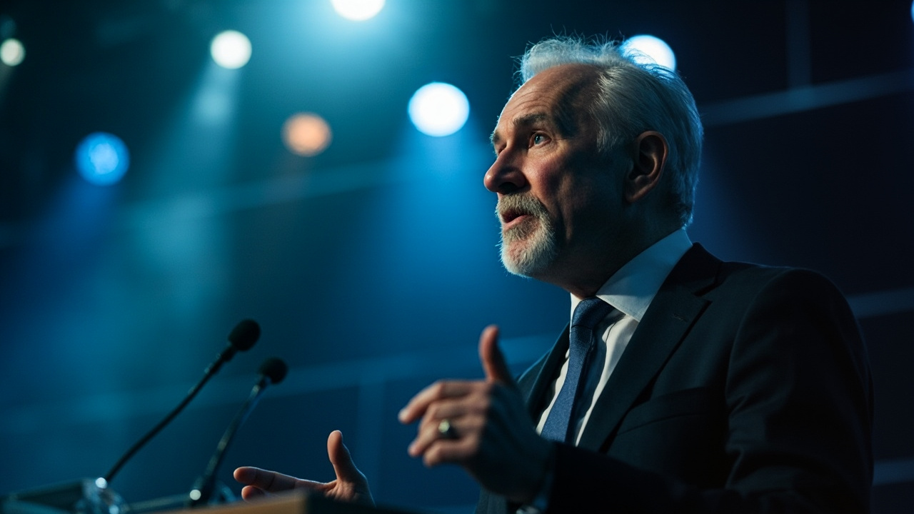 Generálny tajomník CDU Carsten Linnemann počas televízneho rozhovoru o reforme dôchodkového systému.