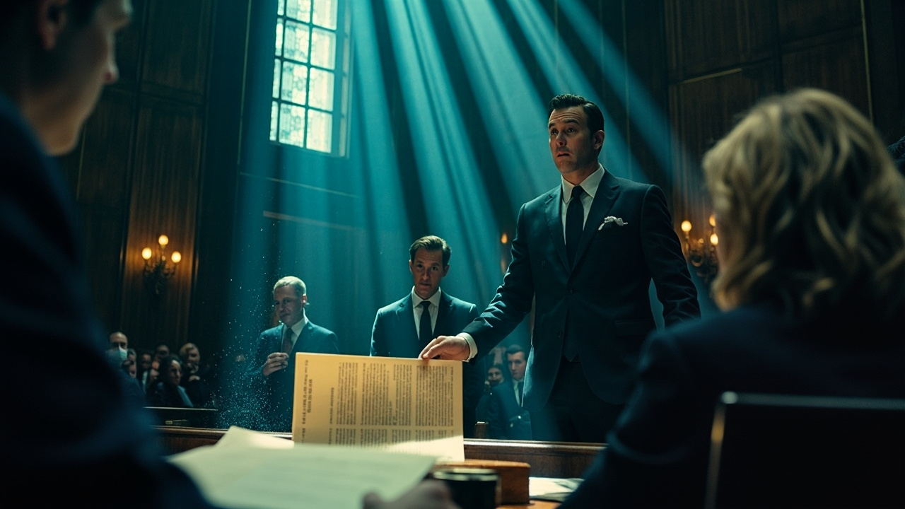 Právne dokumenty na stole sudcu v prípade sporu medzi Blake Lively a Justinom Baldonim.
