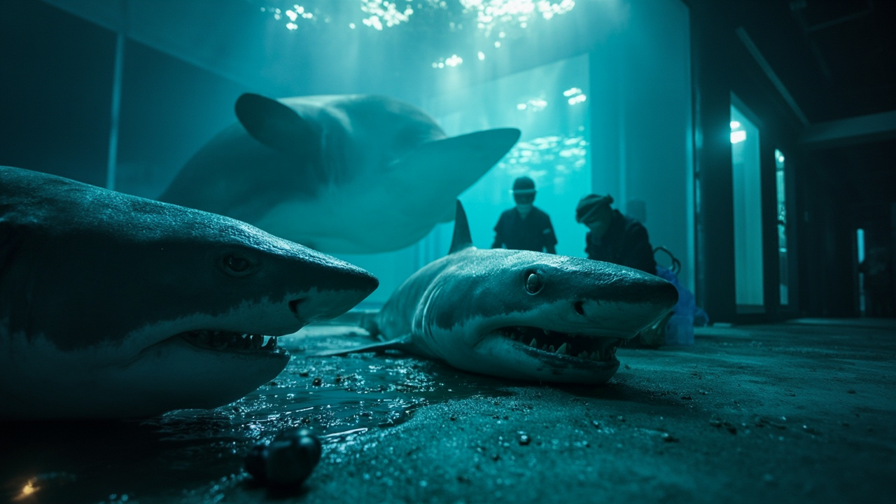 Veterinárny tím skúma akvárium po tragickej smrti dvoch žralokov byčích v Sydney Zoo.