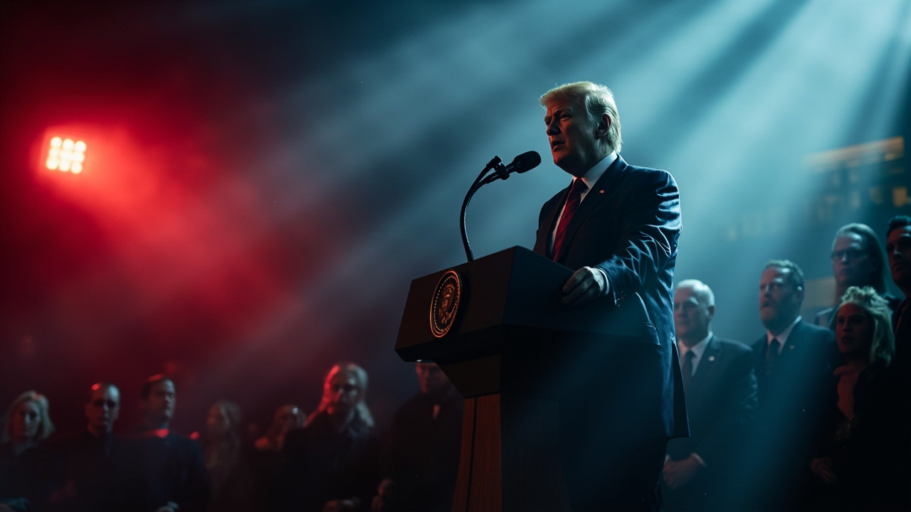 Prezident Trump oznamuje historickú dohodu o partnerstve US Steel s Nippon Steel na južnom trávniku Bieleho domu.