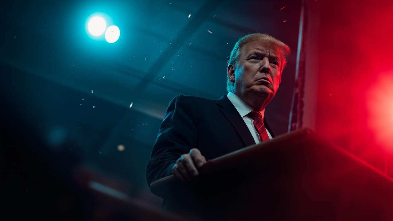 Donald Trump počas oznámenia nových ciel proti EÚ v Bielom dome.