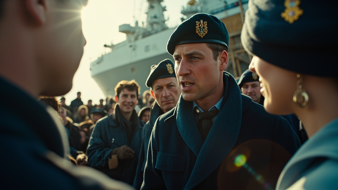 Princ William a princezná Kate počas ceremónie pomenovania lode HMS Glasgow v Škótsku.