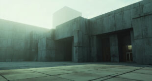 Large concrete government building with heavy closed doors under gray overcast sky, symbolizing institutional disconnect