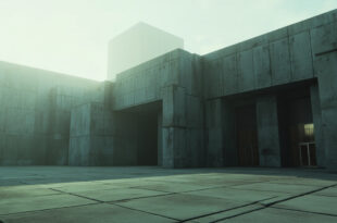 Large concrete government building with heavy closed doors under gray overcast sky, symbolizing institutional disconnect