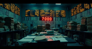 FBI investigation room with evidence boards, digital tip counters, and scattered case files under dramatic lighting.