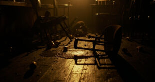 Overturned bar furniture and spilled drinks in dimly lit Prague establishment after nighttime incident